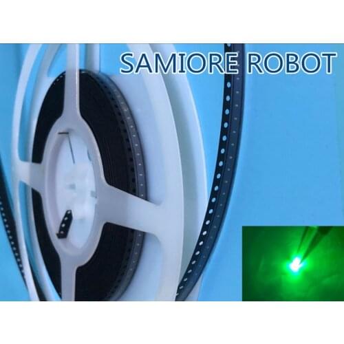 3000 pcs SMD SMT 0402 Green Ultra Bright LED lamp light Free shipping