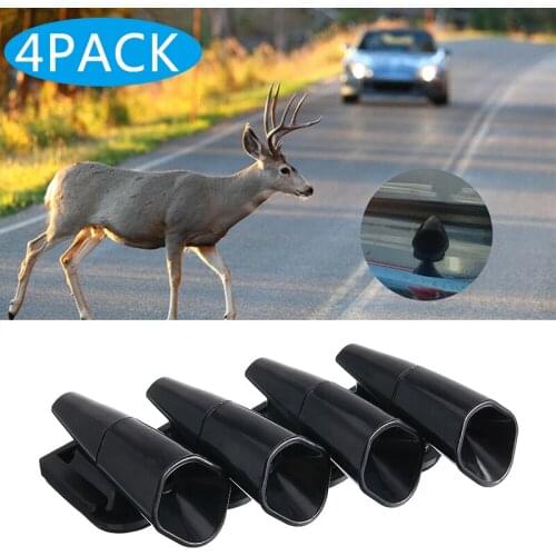 4pcs Car Auto Animal Deer Repeller Alerts Deterrent Device High Frequency Whistle Audio Dogs Coyotes Foxes Warns Tool