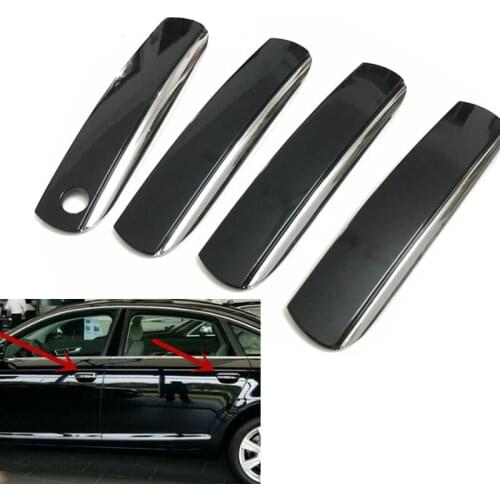 4pcs/set LHD Car Exterior Door Handle Cover Cap Fit For Audi A6 C6 2005 2006 2007 2008 2009 2010 2011 4F1839239A