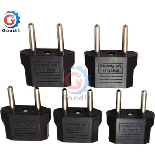5pcs High Quality US USA to European Euro EU Travel Charger Adapter Plug Outlet Converter Adapter
