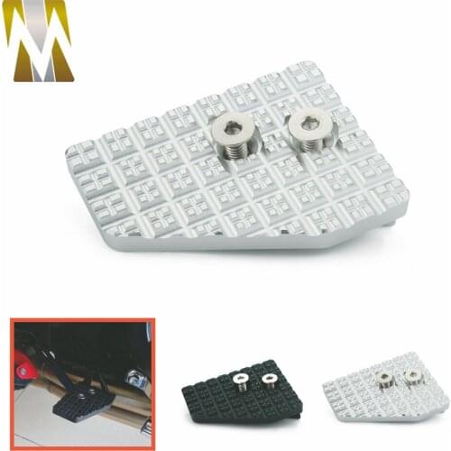 Motorcycle Aluminum Foot Rear Brake Lever Enlarger Extension Plate Enlarge Plate For F800GS F700GS F650GS F650 F700 F800 GS