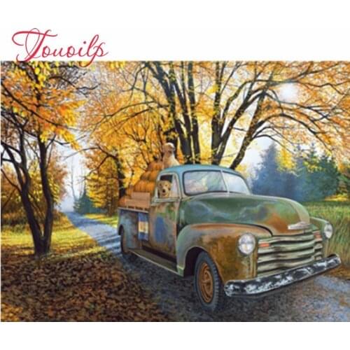 Bricolage complet diamant broderie Kit complet voiture diamant peinture nouvel arbre diamant mosaïque scénique diamant