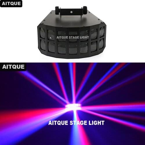 DJ Club Party LED Disco Double Butterfly Light DMX512 LED Stage Lamp DJ Equipment