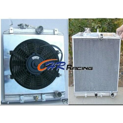 FOR NEW 32MM PIPE Honda Civic EK EG B16 B18 ALUMINUM RADIATOR+FAN SHROUD 92-00