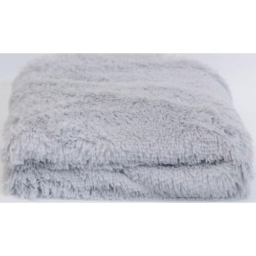 Faux Fur Reversible Throw Blanket Sheepskin Soft and Warm Shaggy Blanket for Kids Adults Christmas Gift Twin Size 60x80 Sliver