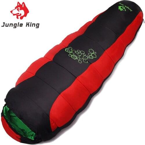 Jungle King 2017 thickening fill four holes cotton sleeping bag outdoor camping mountaineering special camping bag movement 0901