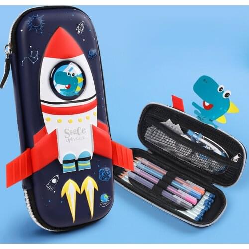 Pencil Case Organizer Boys Cool Cute Space Rocket Pencil case