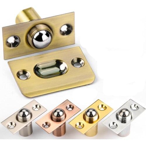 Closet Door Ball Catch Holder Latch Hidden Door Stop Magnetic Closet Bathroom Pure Copper Doorstop Magnetic Furniture Hardware