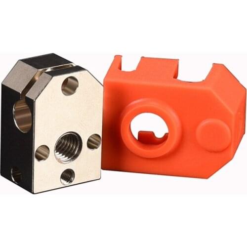 Dragon Plated Copper Heater Block Silicone Sock for Dragon Hotend J-Head Extruder 3D Printer Parts PT100 VS V6/V5 Heated