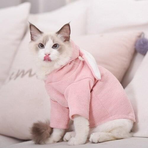 Cute Rabbit Ear Puppy Cat Clothing Hoodie Pet Dog Clothes For Small Dogs Coat Pets Outfits Winter Dog Costume Ropa Para Perro