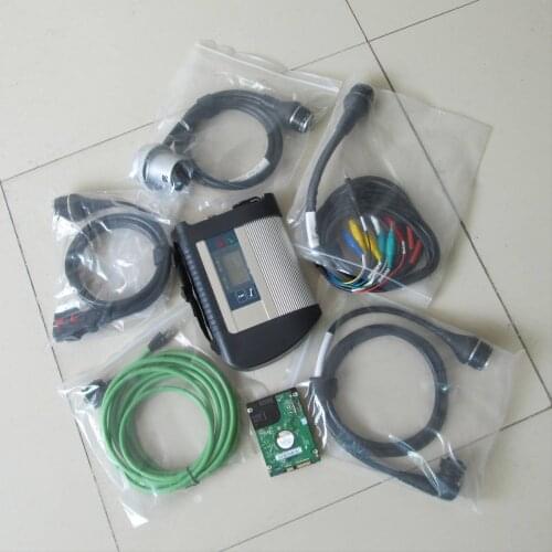 Mb star c4 multiplexer with five cables without hdd for cars and trucks diagnostic tool wifi