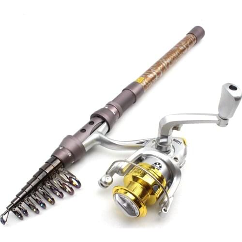 Sea Fishing Rod Reel Set, Portable Bait Fishing Rod, Carbon Fiber Throwing Rod, Trout Rod, Bass Fishing, Carp Rod 1.8M-3.6M