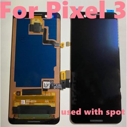 Original For Google Pixel 3 LCD Display Touch Digitizer Screen + Frame For Pixel 3 LCD Screen Pixel3 Replacement Used With Spot