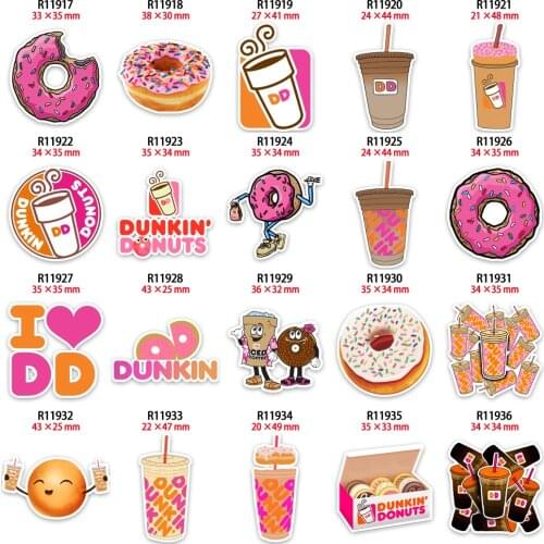 Fruit Coffee & Doughnut Resin Planar Cabochon Printed 10pcs/lot for Earring Keychains Hair Bow