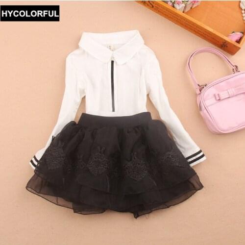 Shirts For Girls Blouse 2019 Autumn Children Clothing White Cotton Child Shirt School Girl Blouse Kids Girls Clothes Blusas1-16Y