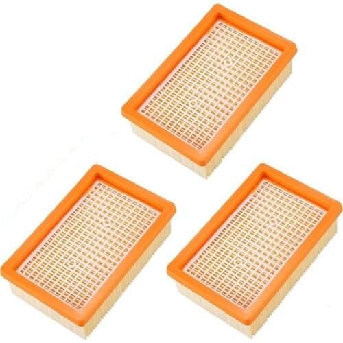 3PCS Vacuum Cleaner Filter Replacement for KARCHER Flat-Pleated MV4 MV5 MV6 WD4 WD5 WD6 P PREMIUM WD5