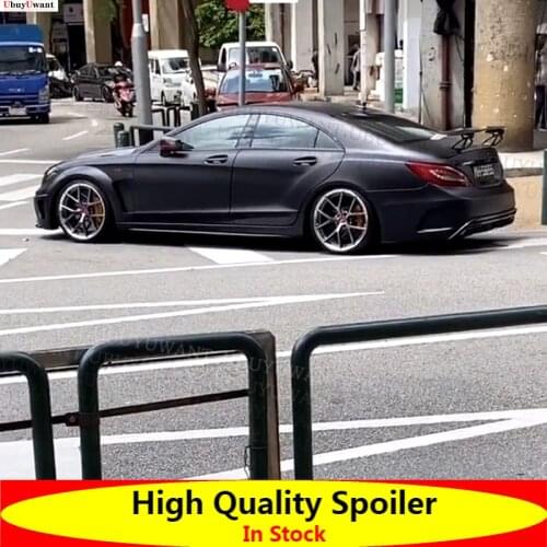 Carbon Color Rear Wing Trunk Lip Spoiler For Mercedes Benz CLS Class W218 CLS 260 300 350 400 AMG GTS-V STYLE Spoiler 2011-2016
