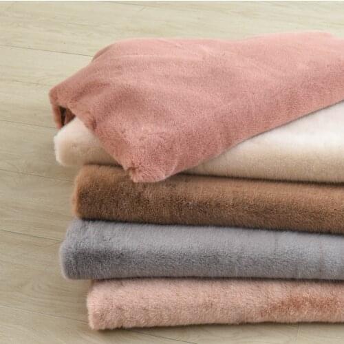 Thicken Imitation Marten Hair Fur Plush Fabric Counter Display Background Cloth Clothing Scarf Bag Pillow Doll Sofa Cushion