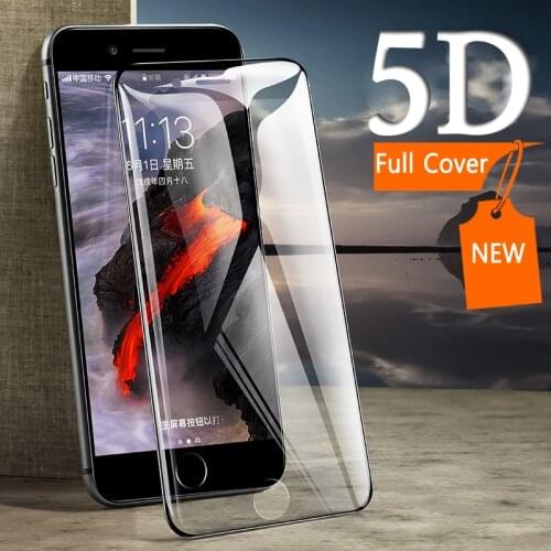 Anti Blue Ray Light 5D Curved 9H Tempered Glass For iPhone X XR Xs 11 Pro Max 6 6S 7 8 Plus Full Cover Screen Protector Film