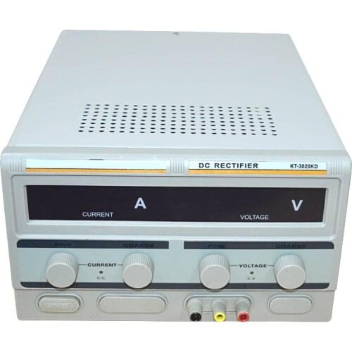 220V 1PC Desktop 20A digital display plating machine KT-3020KD digital electroplating machine jewelry plating equipment