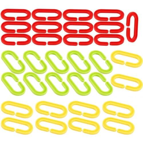 30Pcs/Set Easy-operating Learning Resources Bucket Link Toy Smooth Surface Learning Link Toy Smooth Surface for Children