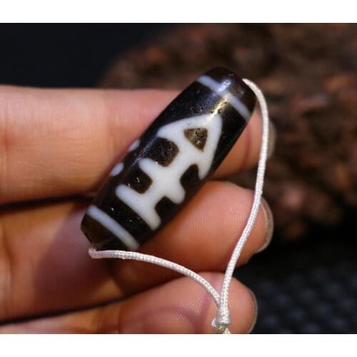 AL Treasure Magic Power Tibetan old Agate Weapon faqi dZi Bead Amulet Pendant Talisman Timestown UPD21Asw