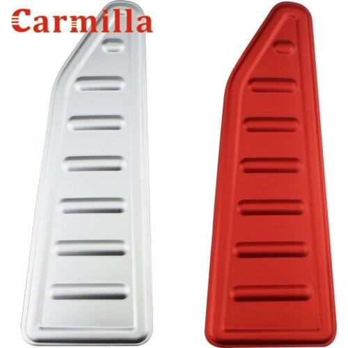 Carmilla Car Pedals for Jeep Renegade 2014 - 2021 LHD Aluminum Alloy Rest Pedal Cover Restfoot Pedale Protector Parts