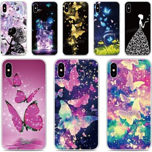 Butterfly Fairy Soft TPU Phone Case For ZTE Blade A5 A7 2020 A3 L8 2019 Axon 10 Pro 5G V2020 V9 V10 Vita A7s 20 Smart Cover