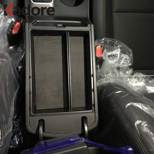 For Hyundai Tucson 2015 2016 2017 2018 Car Armrest Storage Box Central Black Plastic Glove Container Control Case