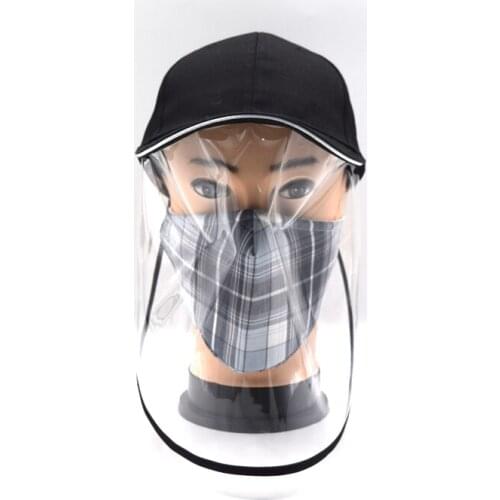 Adult Outdoor Protective Hat Unisex Big Transparent Baffle Baseball Cap Sun Wind Protective Hat Baffle Cap