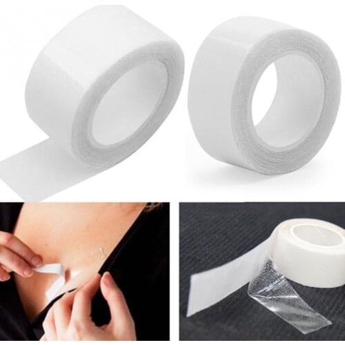 5m/3mX16mm Adhesive Double Sided Clear Wig Toupee Breast Safe Fashion Dress Waterproof Lingerie Bra Strip Tape Body Secret #730