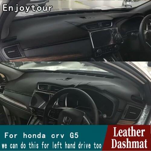 For Honda Crv Cr-v G5 2017 2018 2019 20120 Leather Dashmat Dashboard Cover Pad Dash Mat Carpet Car Styling Accessories RHD