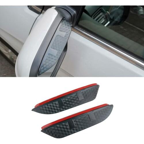 For BMW 7 Series 2001-2021 E65 F01 G11 Auto Car Side Rear View Mirror Rain Visor Carbon Fiber Texture Eyebrow Sun Shade Guard