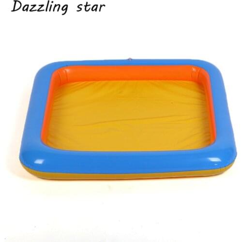 1pc Inflatable Sand Tray Sand Plastic Sand box Play Child Kids Indoor Play beach Sand Molding Clay Color Mud Toys JK1563
