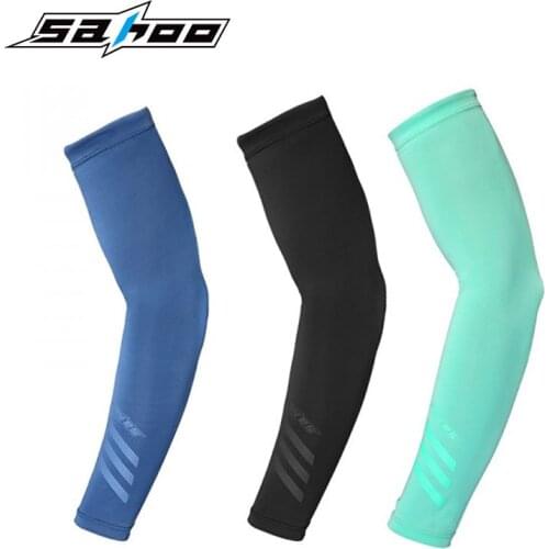 SAHOO Cycling Arm Cover Sun Protection Sleeves UV Resistance Cool Spandex Cover Cycling Sleevelet Unisex Armwarmer #451446