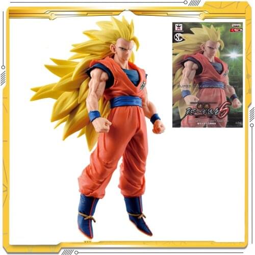 Original Bandai Dragon Ball Super Saiyan SC Son Goku Action Collection Model Toy Anime Super Saiyan Figure Toys for Kids