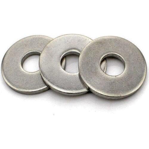 M1.6/M2/M2.5/M3/4/5/6/8/10 Flat Plain Round Washer Flat Gasket Sealing Ring 304 Steel Flat Gasket DIN125/DIN126/ISO7089/ISO7090