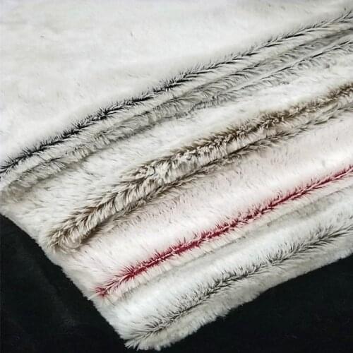160*100cm white pv velvet faux plush fur fabric for hats home textile coat pillow case vest Fur collar plush fur tissu telas