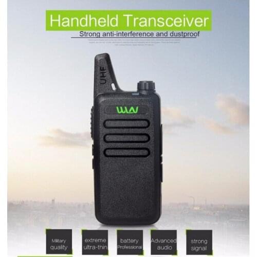Portable Radio WLN KD-C1 Mini Wiress Walkie Talkie UHF Handheld Two Way Ham Radio station Communicator Transceiver Amateur Handy