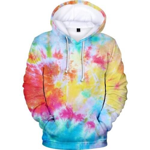 New 3D Tie Dye Hoodie Men / Women Spring Clothes Oversize Sweatshirt Mens Clothing Harajuku Pullover Hoody Print Casual Hooded