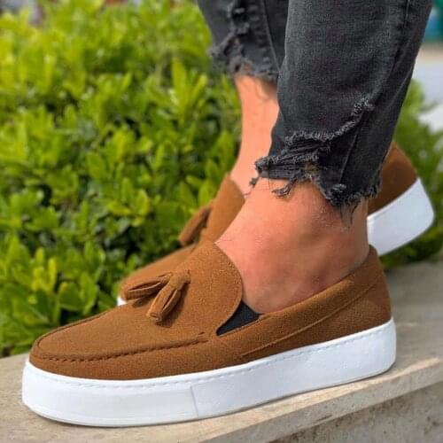 Knack Daily Sports Classic Men 'S Shoes 717 Tan Suede Seasonal Orthopedic Casual Base Style Spring Summer 2021 Fashion Inner Lining cotton