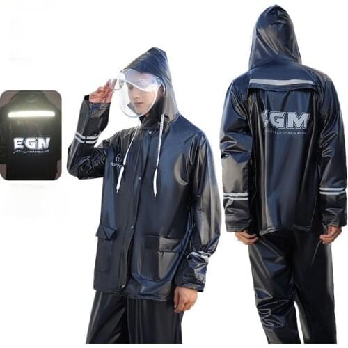 Upgraded Waterproof Raincoat Suit Outdoor Fishing Fashion Sports Raincoat Unisex Riding Motorcycle Rainwear Suit Adult Rain Jack