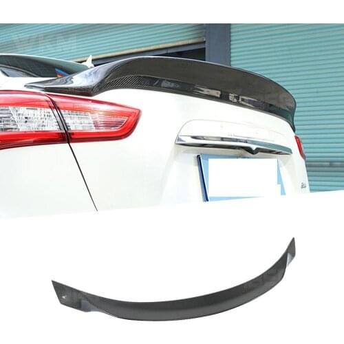 Carbon Fiber Rear Boot Spoiler Wings for Maserati Ghibli Q4 2014 2015 2016 2017 Car Racing Trunk Trim Sticker Bumper