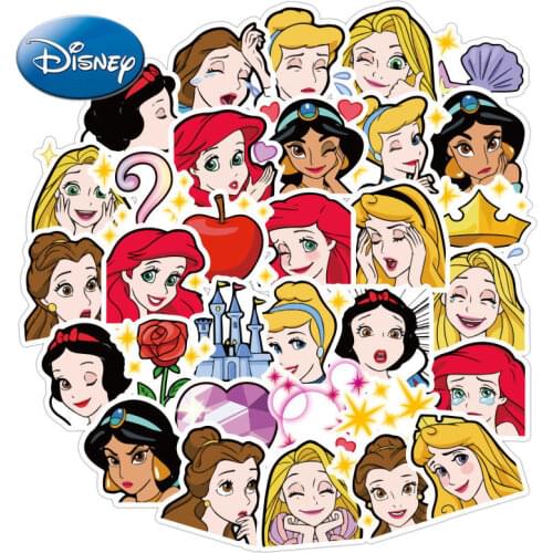 40pcs Girl Heart Hand Account Sticker Cute Schneewittchen Hand Account Material Waterproof Self-adhesive Painting