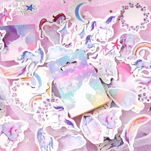 40 Pcs Pack Unicorn Toy Stickers for Car Styling Bike Motorcycle Phone Laptop Travel Luggage Cool Funny Sticker Decals