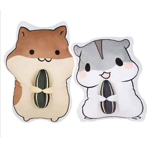 50cm cartoon hamster Doll Plush Toys hamster eat melon seeds pillow cushion Toy for Children girlfriend Birthday Gifts