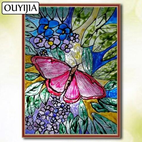 Butterfly Flowers Birds Animal 5D DIY Diamond Painting Full Square Diamond Embroidery Mosaic Picture Of Rhinestone Sale OUYIJIA