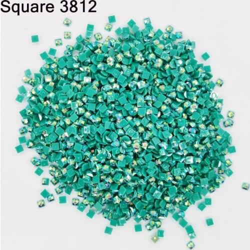 AB Diamond Shining Square Drills For Diy Diamond Painting Cross Stitch Embroidery Rhinestones Colorful Mosaic Flash Stones Gifts