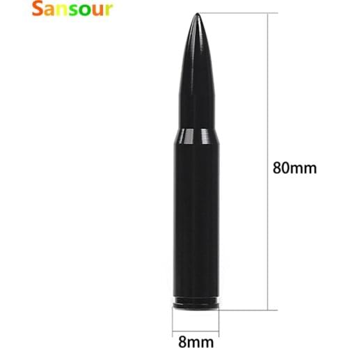 Sansour Aluminum Alloy Car Exterior Auto FM AM Radio Signal Antenna For Jeep Wrangler JK 2007-2016 Up Car Styling