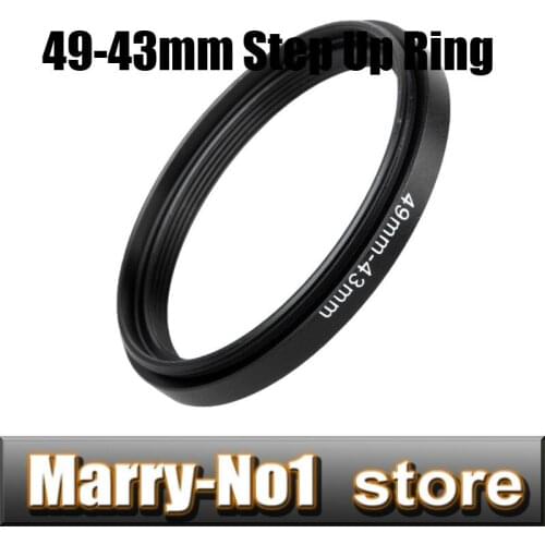 Free shipping Black Step Up Filter Ring Lens Ring 49mm to 43mm 49mm -43mm49-43mm